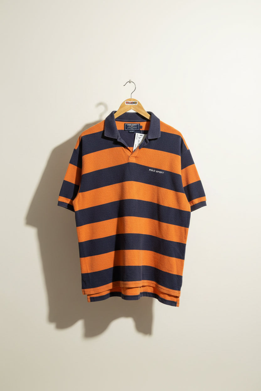 Polo Sport Vintage Polo Orange/Navy Men’s Size L