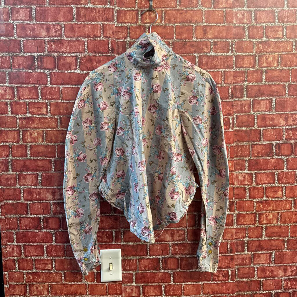 Vivienne Westwood floral blouse high collar Pink/Grey