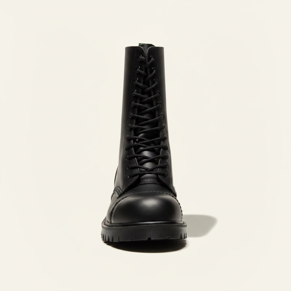 Vintage Dr Martens Geta Grip Black Combat Boots Size 9M