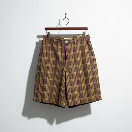 Calvin Klein Vintage Shorts Plaid Brown/Pink Ladies Size 12