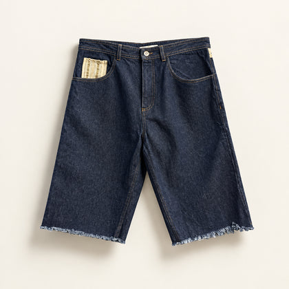 Wales Bonner Blue Cargo Jorts Size 34