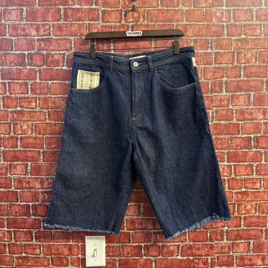 Wales Bonner Blue Cargo Jorts Size 34