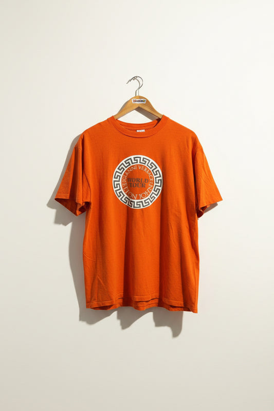 Versace X Elton John Vintage Tour Tee Orange Size XL