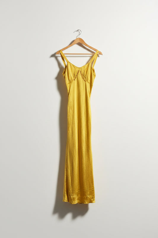 Diversity Repair Lab x Vintage Slip 'More Thrash Less Trash' Turmeric Stained Yellow