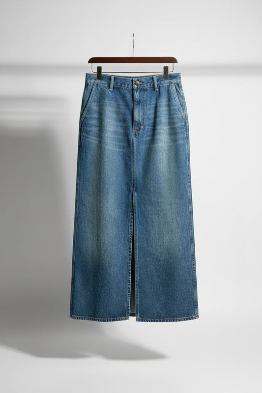 Madewell x Alexa Chung Maxi Denim Skirt Blue Size 26