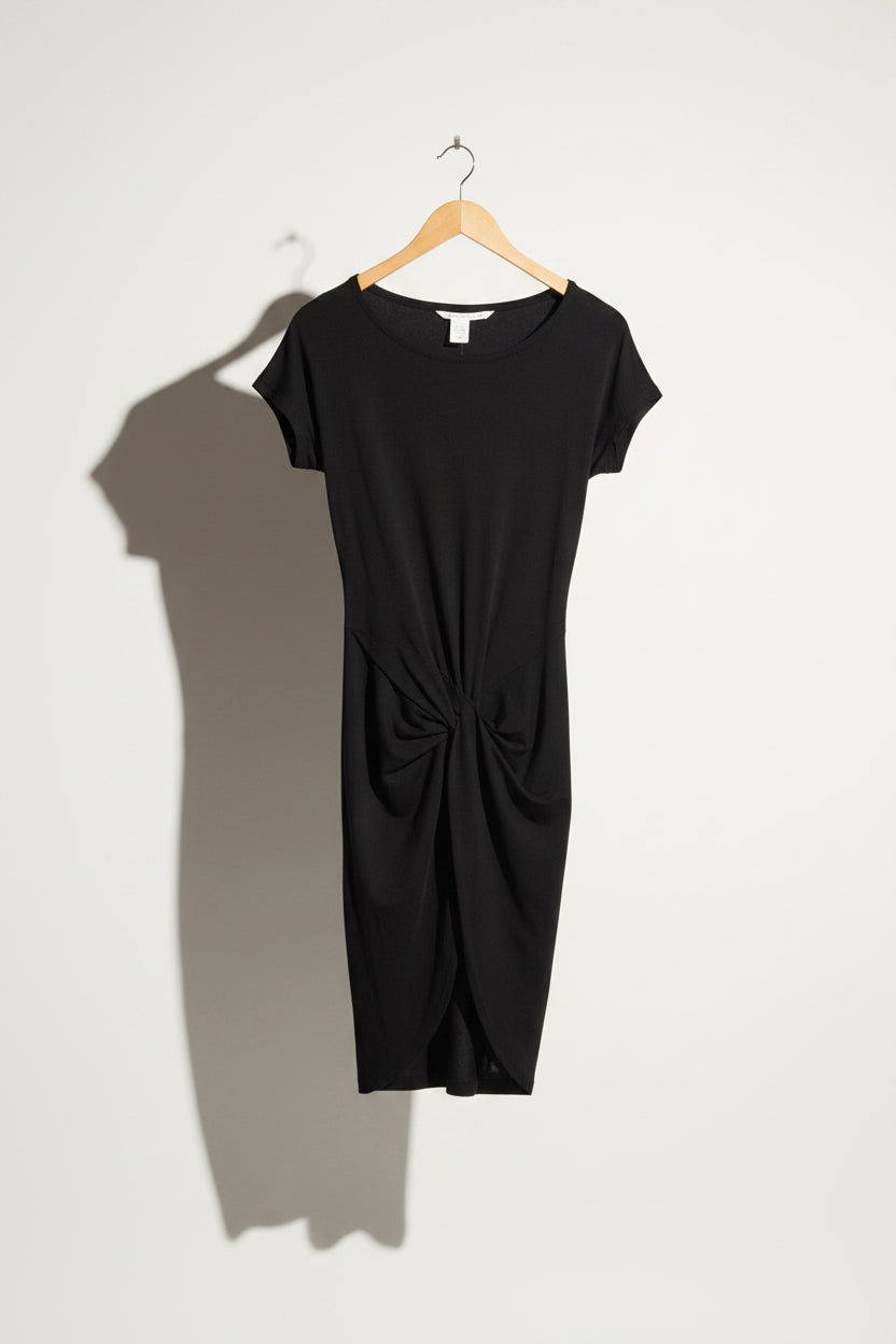 Diane Von Furstenberg Maxi Dress Short Sleeve Black Size 2