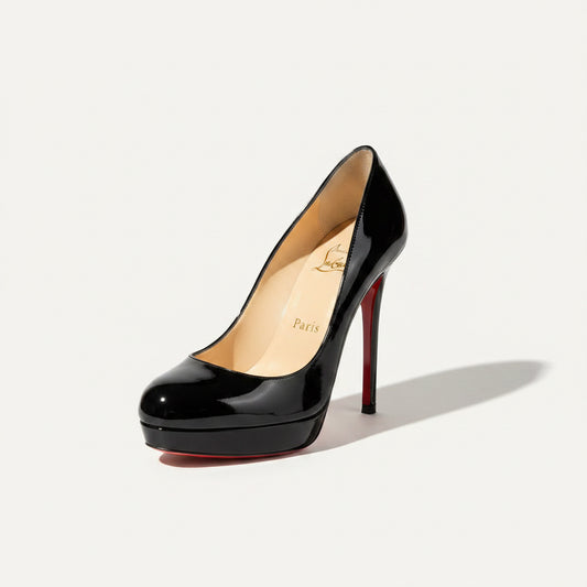 Christian Louboutin Heels Patent Leather Black Size 36