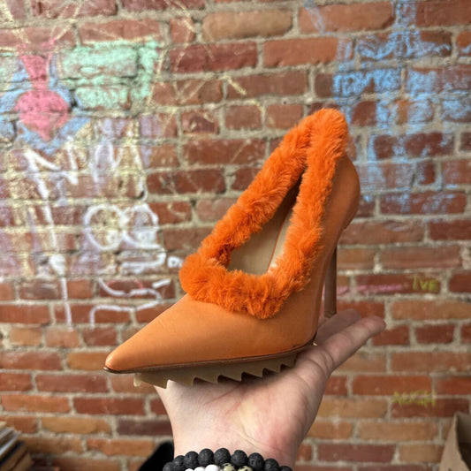 Iceberg Pumps Fur Lined Orange Size 36