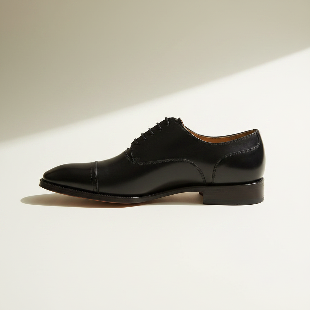 Berluti Black Leather Loafer Size 6M