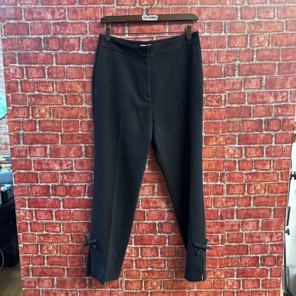 Kate Spade Trousers Ankle Bows Black Size 4