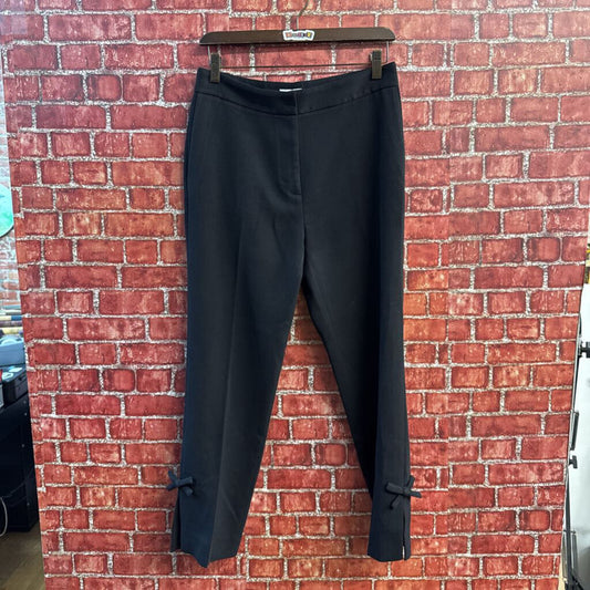 Kate Spade Trousers Ankle Bows Black Size 4