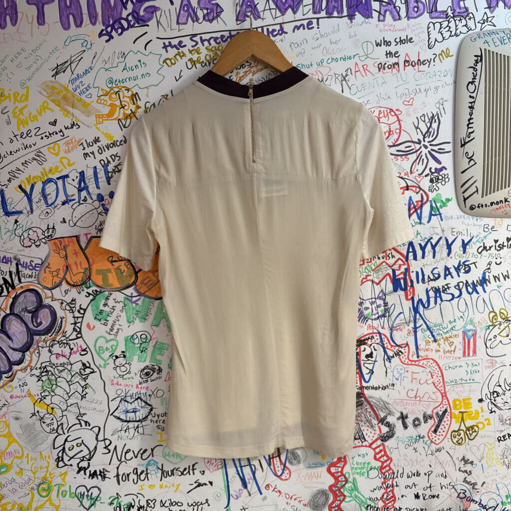Marni White Silk Blend Top Size 40