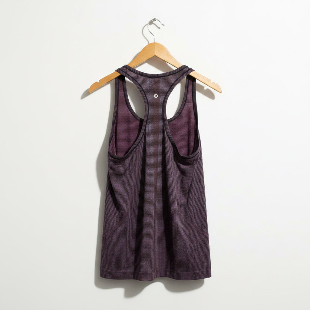 Lululemon Tank Racerback Stripes Black/Purple