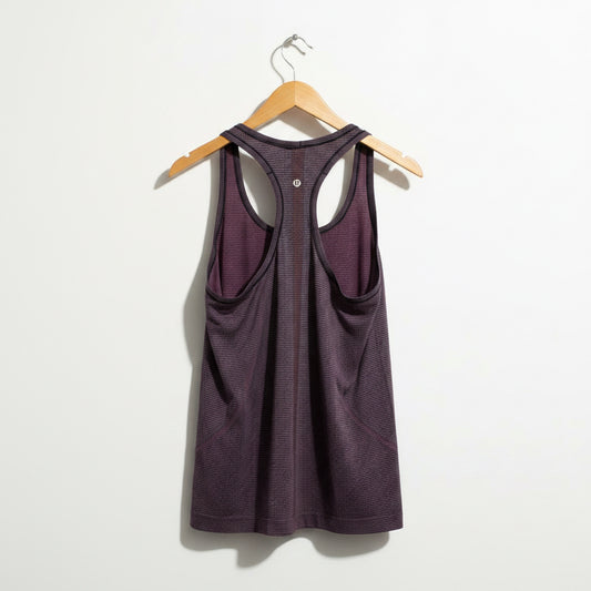 Lululemon Tank Racerback Stripes Black/Purple