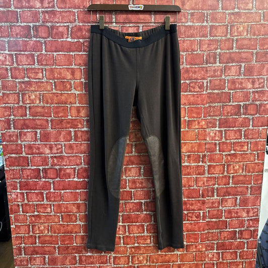 Tory Burch Riding Leggings With Leather Inseam Brown Size S