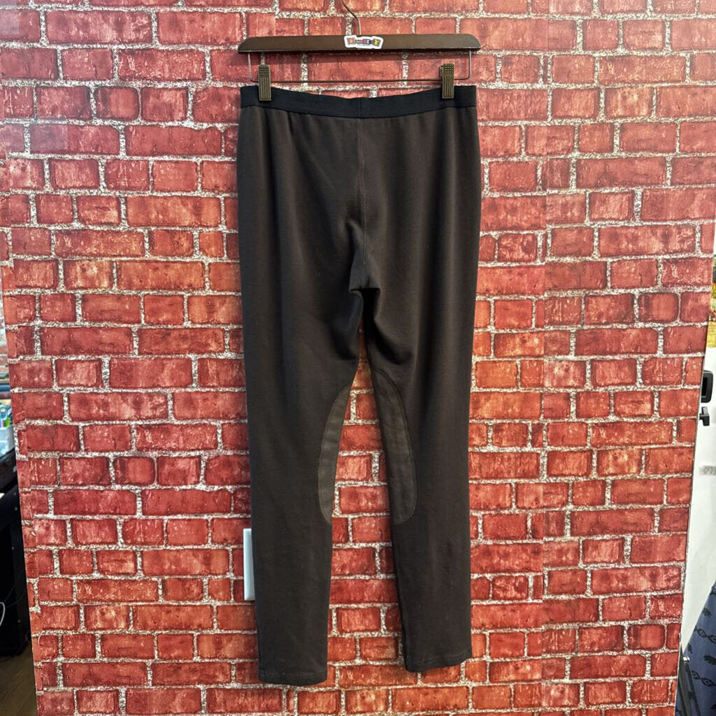 Tory Burch Riding Leggings With Leather Inseam Brown Size S