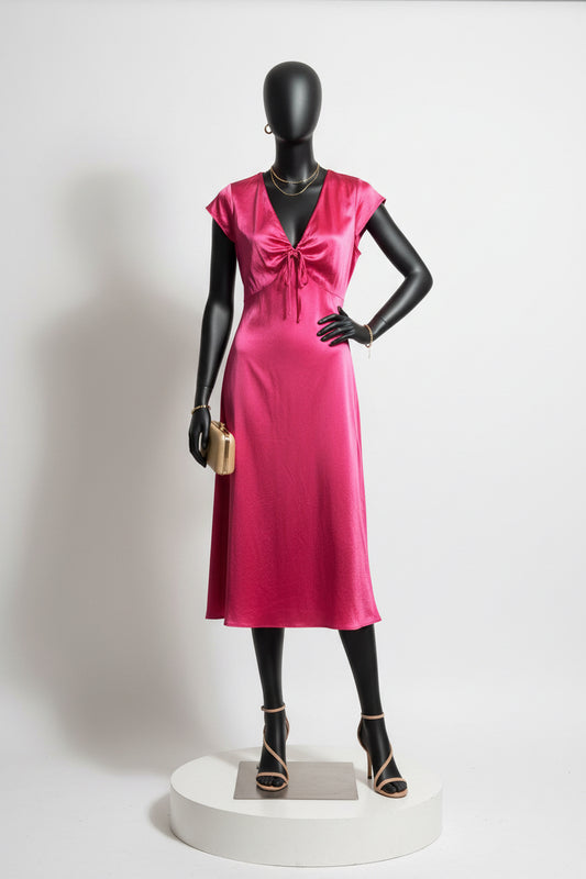 J. Crew Midi Dress Pink Size 2