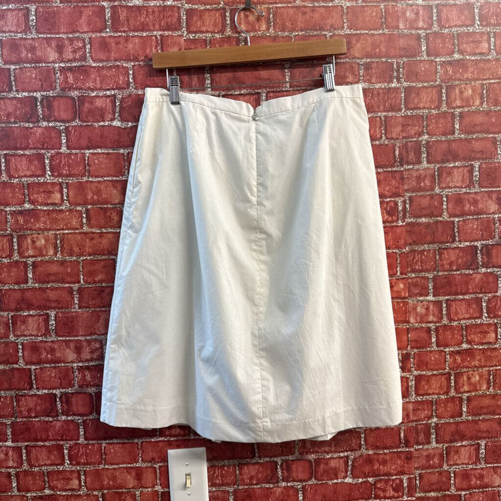 Michael Michael Kors Midi Skirt White Size 12