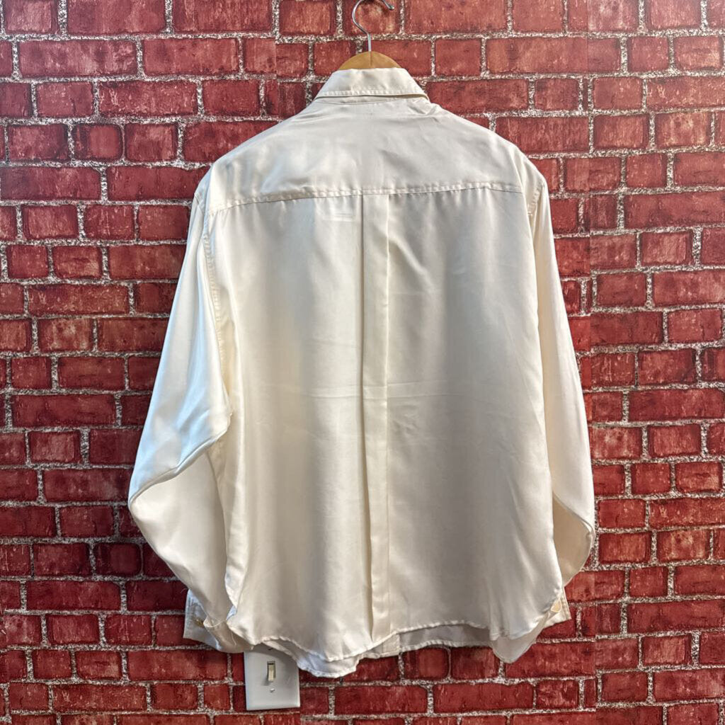 NWT Elliot Andrews Vintage Blouse Silk Cream Size 12