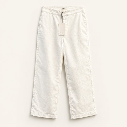 NWT OAT NY Jeans Wide Leg White Ladies Size 8/29