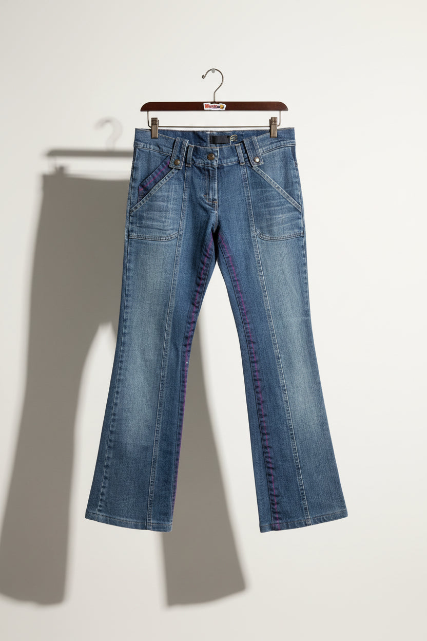 Roberto Cavalli Just Cavalli Blue Flare Jeans Size 28