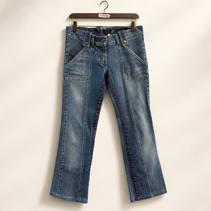 Roberto Cavalli Just Cavalli Blue Flare Jeans Ladies Size 28