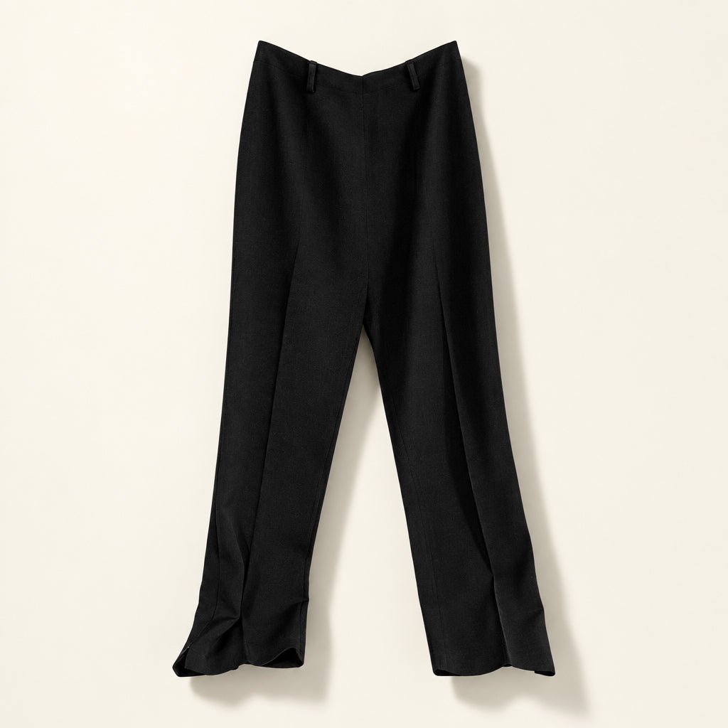 Thierry Mugler Black Tailored Trousers Size 26