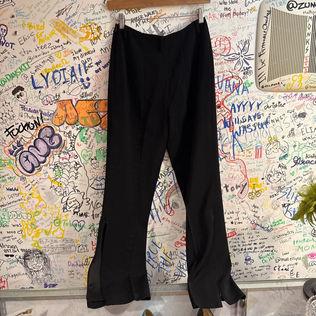 Thierry Mugler Black Tailored Trousers Size 26