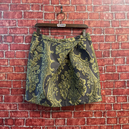 Vivienne Westwood Anglomania Mini Skirt Tapestry Grey/Green Size 46