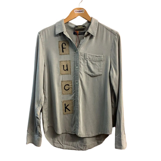 Re_Anna_Mated x Calvin Klein Jeans Button Up Letter Patches Taupe Size S