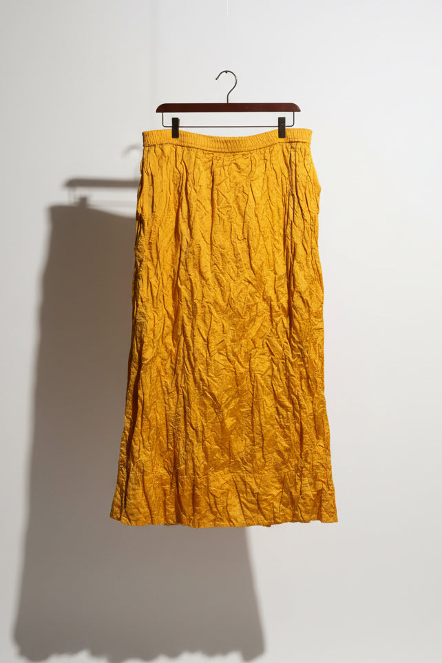 J. Crew Crinkled Maxi Skirt Orange Size XL