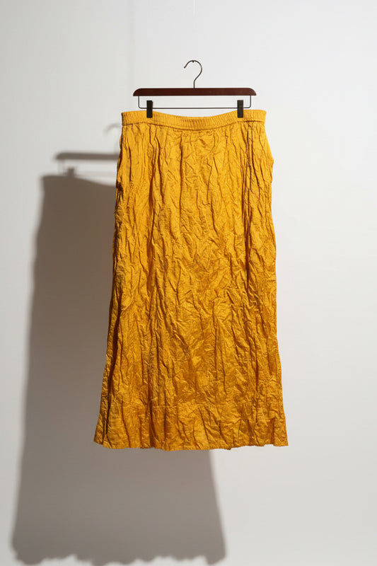 J. Crew Crinkled Maxi Skirt Orange Size XL