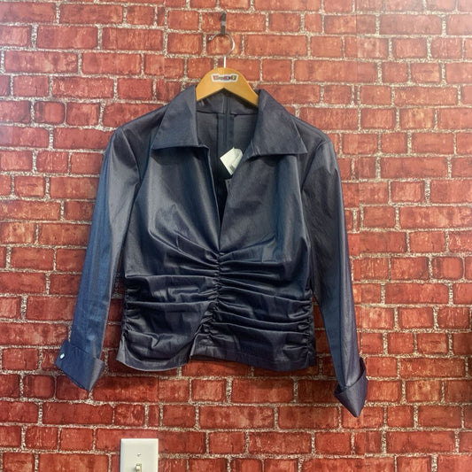 Tadashi Top Metallic X BlueGrey Size 12