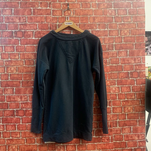 Diesel Vintage Crewneck Mini Dress Zipper Shoulder Charcoal Size XS