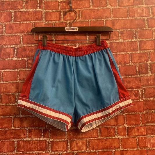 Vintage Athletic Shorts Red/Blue Size Medium