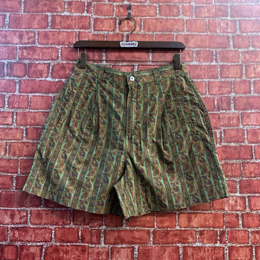 Gap Vintage Shorts Paisley Green/Multi Size 10