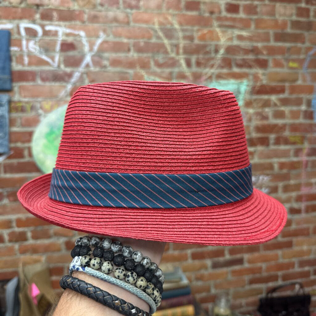 Goorin Bros Fedora Paper Red/Navy Size M