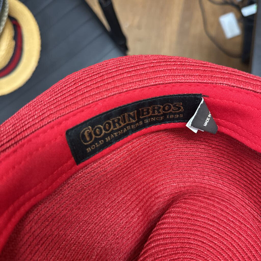 Goorin Bros Fedora Paper Red/Navy Size M