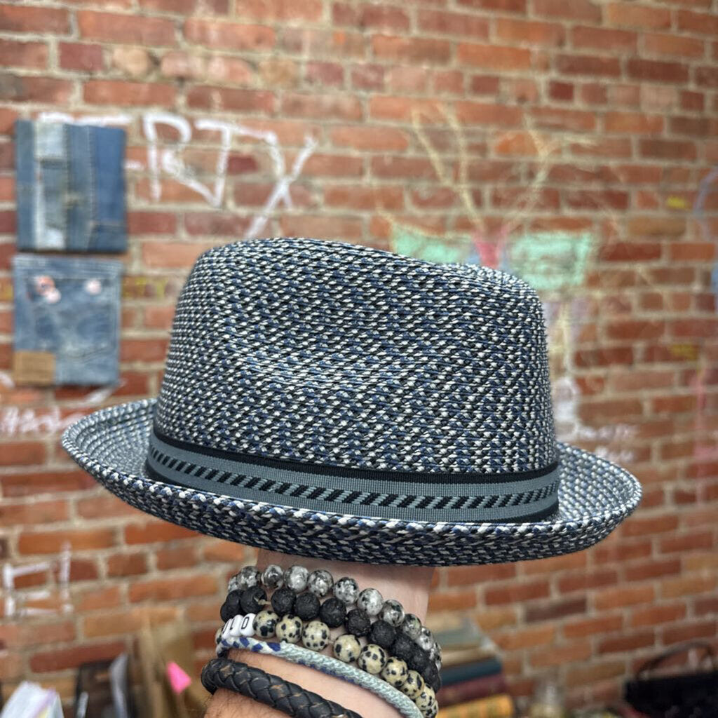 Bailey Fedora Blue/Black/Grey Size M