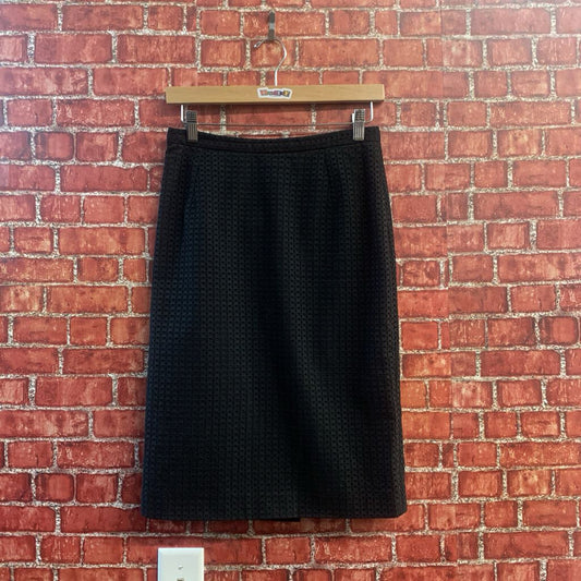 Dolce & Gabbana Pencil Skirt Eyelets Black Size 42