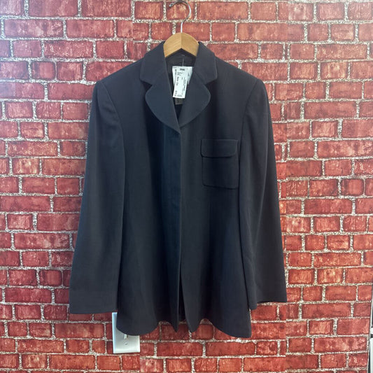 Emporio Armani Vintage Wool Zip Jacket Grey Size 46