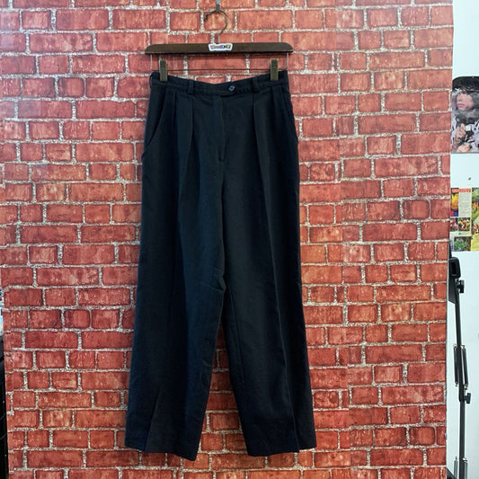 Giorgio Sant' Angelo Vintage Wool Trousers Black Size 6