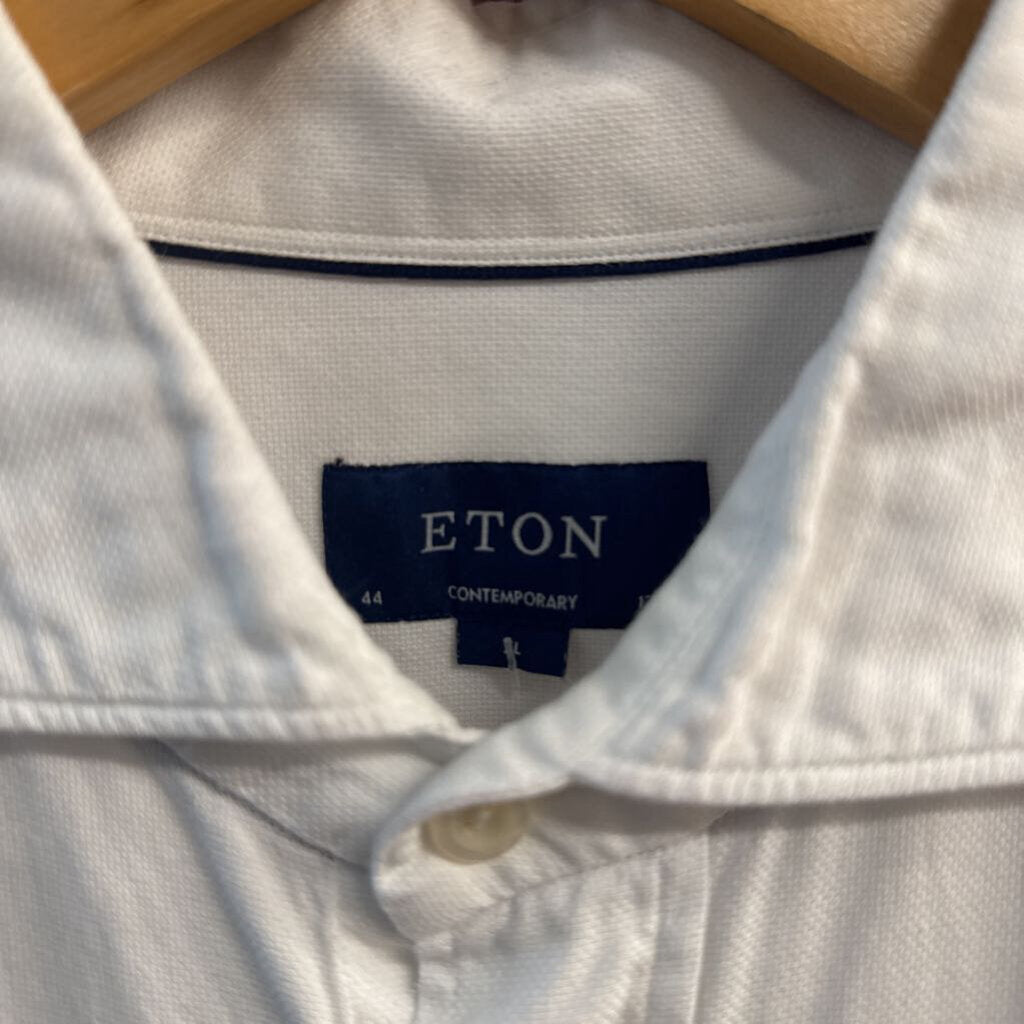 Eton Cotton Button Up White Size XL