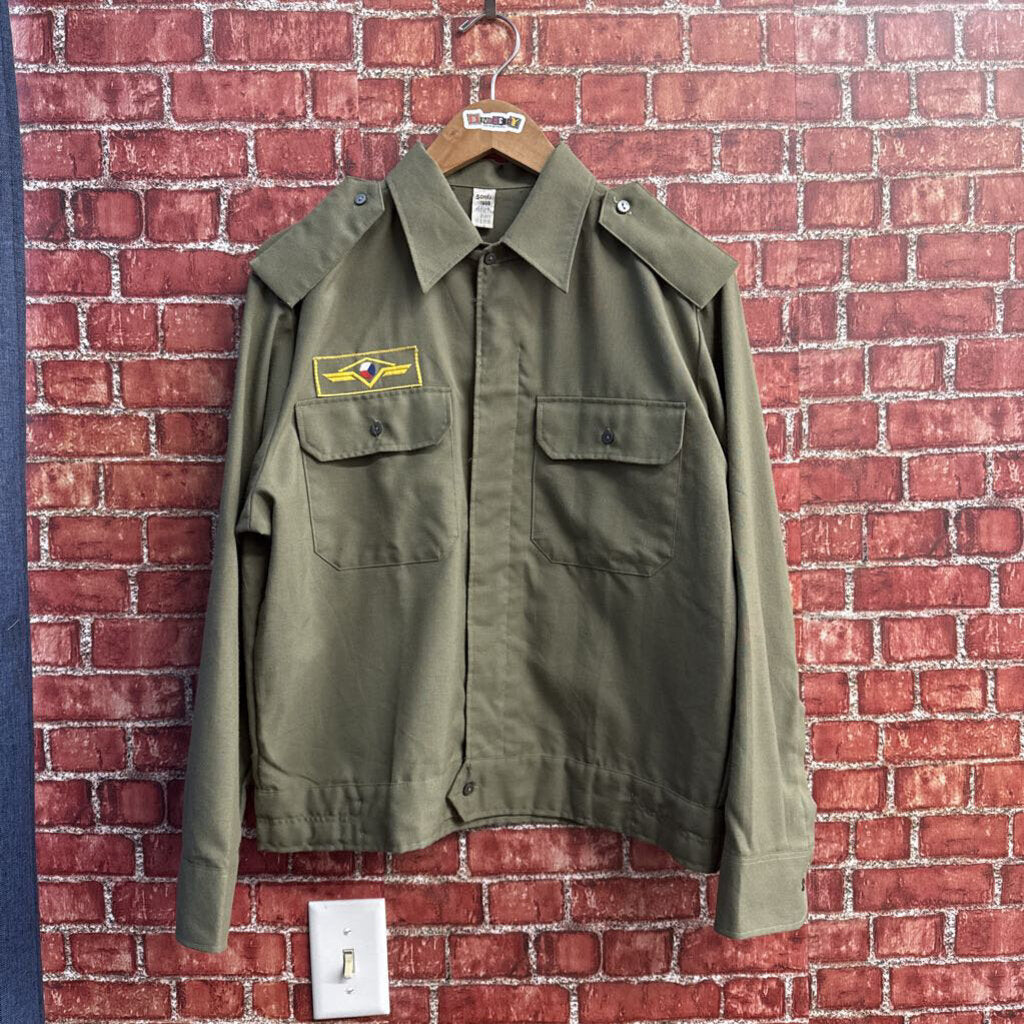 Military Army Jacket Olive Green