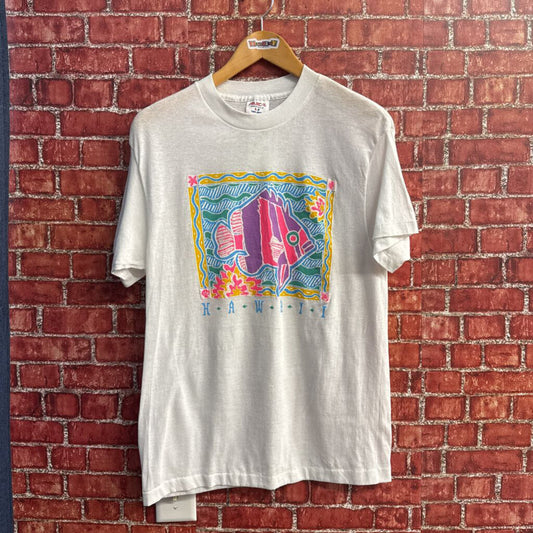 Tee Jays Hawaii Vintage T-shirt White/Multi Size L