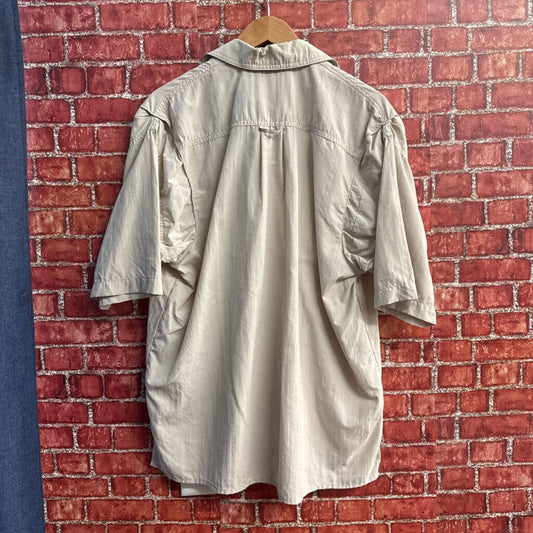 West Marine Utility Fishing Unit Shirt Taupe Size M
