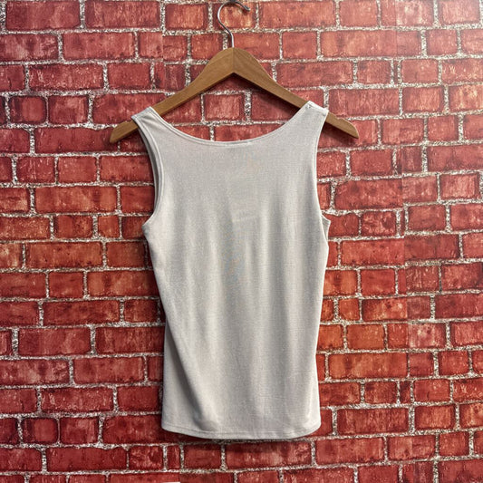 RIX Iridescent Silver Tank Top Silver