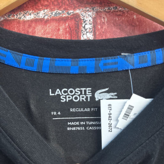 Lacoste Sport Tee Gator Logo Black Size M