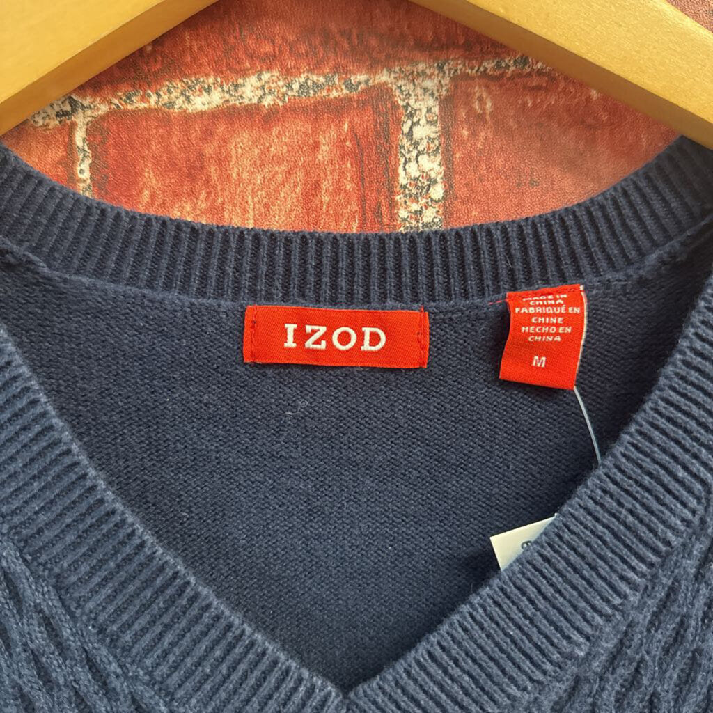Izod Sweater Vest Navy Size M