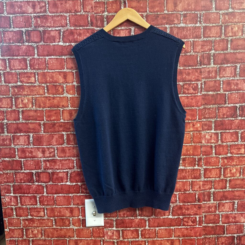Izod Sweater Vest Navy Size M